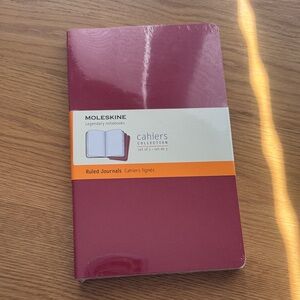 Moleskine Cahiers Collection - Set of 3 Red Journals NWT